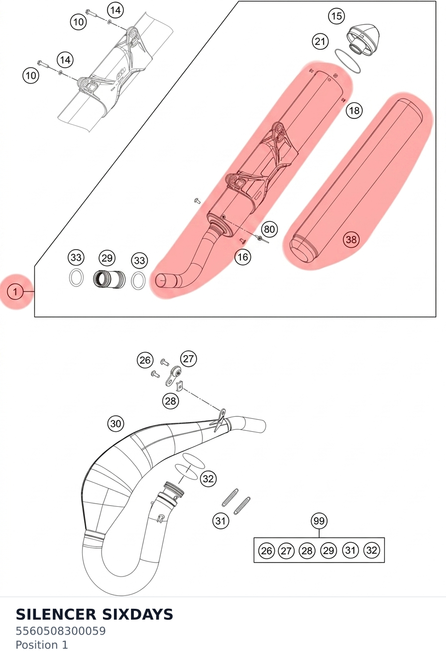 Diagram preview: SILENCER SIXDAYS (5560508300059)
