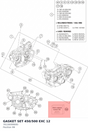 Diagram preview: GASKET SET 450/500 EXC      12 (78130099000)