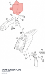 Diagram preview: START NUMBER PLATE (4520800700028)