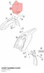 Diagram preview: START NUMBER PLATE (4520800700028)
