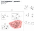 Diagram preview: TOPFEEDER FUEL LINE CMPL. (A62407057000)