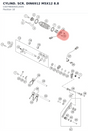 Diagram preview: CYLIND. SCR. DIN6912 M5X12 8.8 (C0079840501200S)