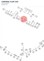 Diagram preview: CONTROL FLAP 250 (55437020000)