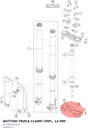 Diagram preview: BOTTOM TRIPLE CLAMP CMPL. 14 MM (A41001032014)