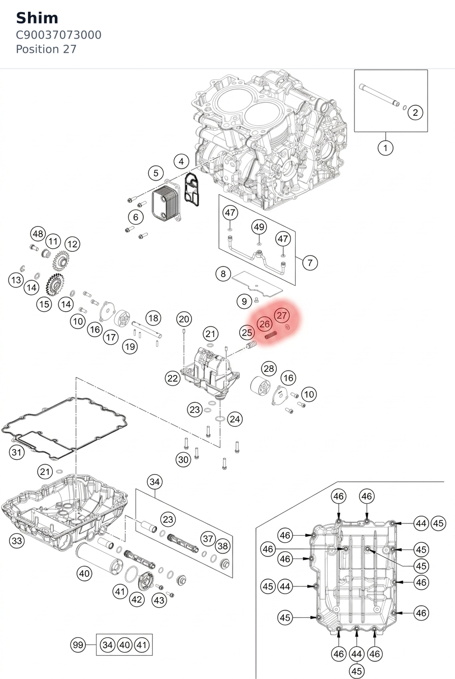 Diagram preview: Shim (C90037073000)