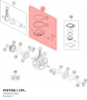 Diagram preview: PISTON  I CPL. (79430107000 I)