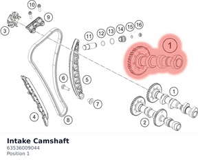 Diagram preview: Intake Camshaft (63536009044)