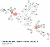 Diagram preview: CAP HEAD BOLT ISO 4762-M8X40-10.9 (J047620804000S)
