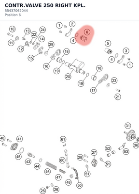 Diagram preview: CONTR.VALVE 250 RIGHT KPL. (55437062044)