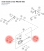 Diagram preview: oval head screw M6x40 ISK (A65303006040)
