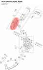 Diagram preview: HEAT PROTECTION, REAR (95805090033)