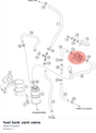 Diagram preview: fuel tank vent valve (90607030000)