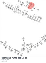 Diagram preview: RETAINING PLATE 300 L/S     08 (54837363000)
