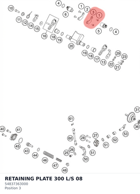 Diagram preview: RETAINING PLATE 300 L/S     08 (54837363000)