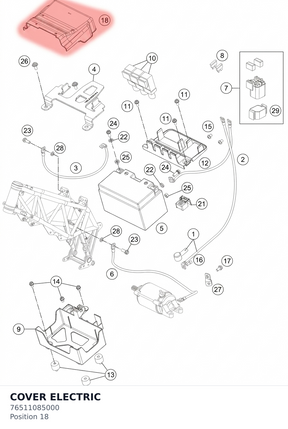 Diagram preview: COVER ELECTRIC (76511085000)