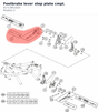 Diagram preview: Footbrake lever step plate cmpl. (61713951033)