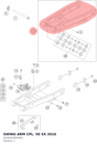 Diagram preview: SWING ARM CPL. 50 SX 2016 (4530403004491)