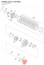 Diagram preview: O-Ring 13,0 x 2,0 Viton (0770001320000)
