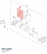 Diagram preview: Rear padsq (63513090000)