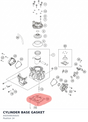 Diagram preview: CYLINDER BASE GASKET (A42030035025)