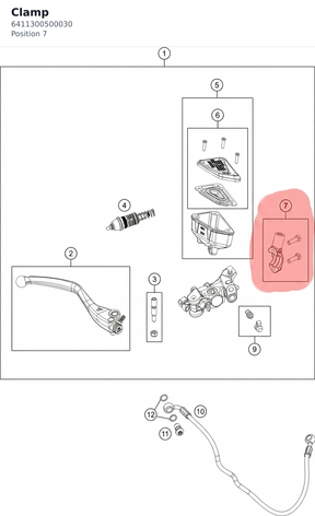 Diagram preview: Clamp (6411300500030)