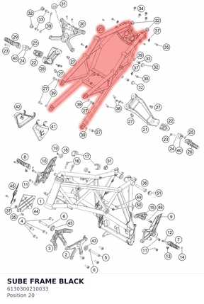 Diagram preview: SUBE FRAME BLACK (6130300210033)