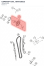 Diagram preview: CAMSHAFT CPL. WITH DECO (79636010044)