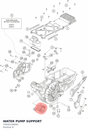 Diagram preview: WATER PUMP SUPPORT (70035158000)