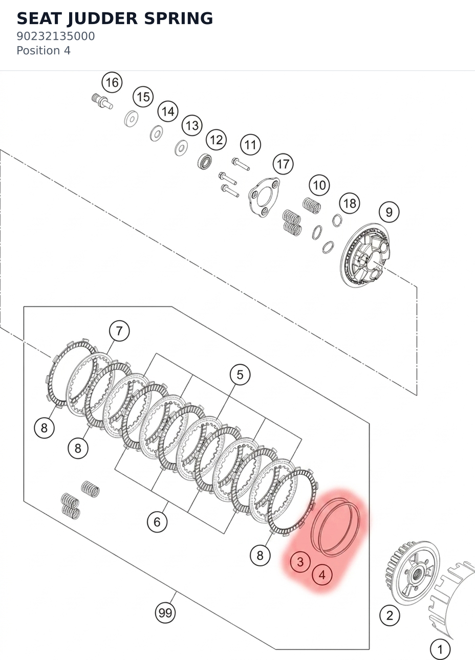 Diagram preview: SEAT JUDDER SPRING (90232135000)