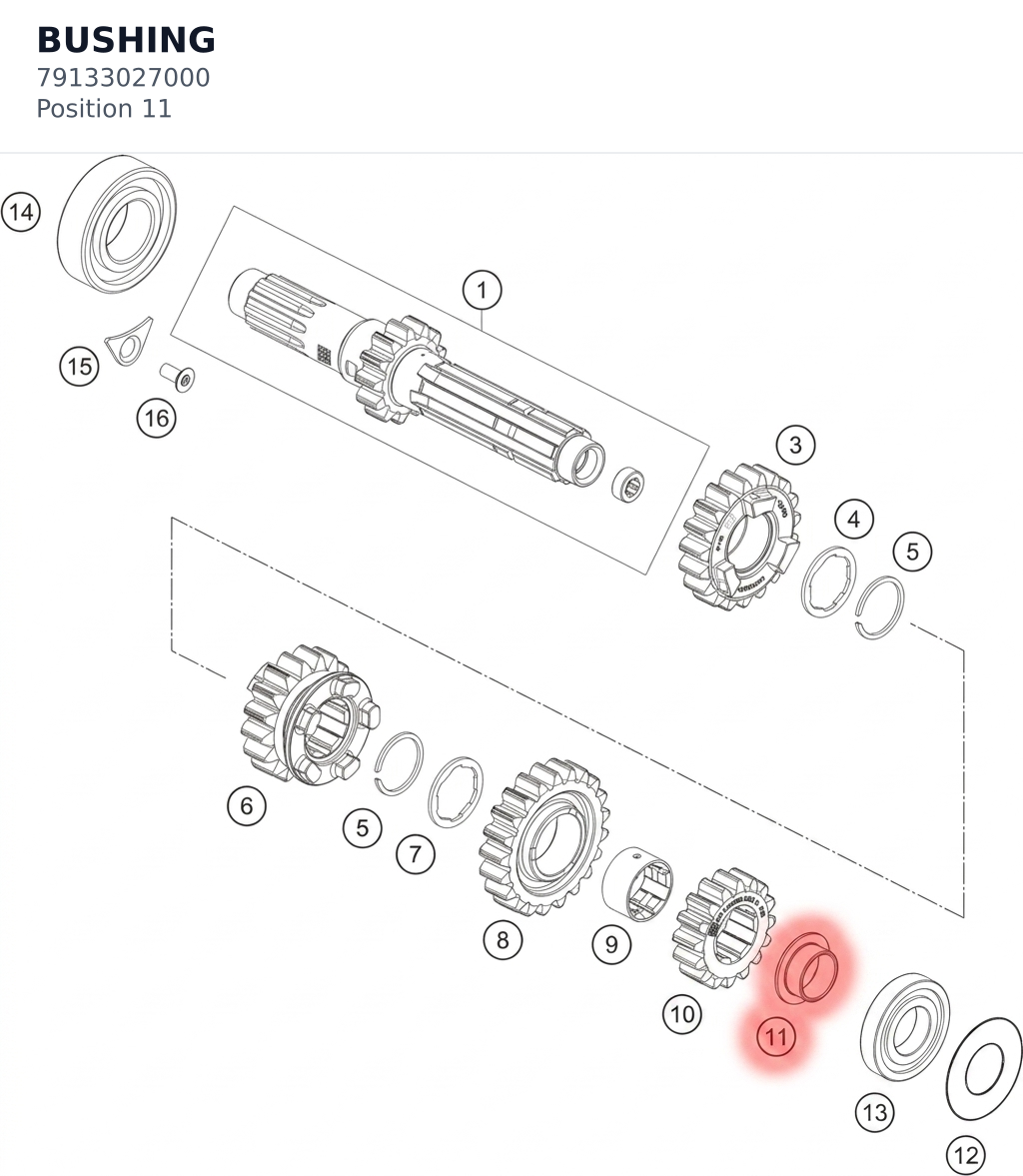 Diagram preview: BUSHING (79133027000)