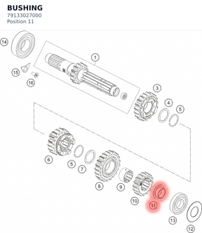 Diagram preview: BUSHING (79133027000)