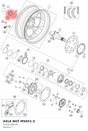 Diagram preview: AXLE NUT M50X1.5 (61310186100)