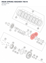 Diagram preview: MAIN SPRING WASHER 700 N (79532105100)
