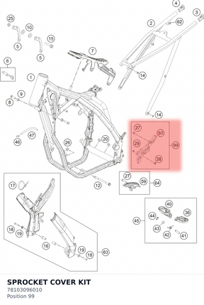 Diagram preview: SPROCKET COVER KIT (78103096010)