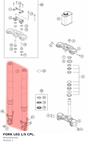 Diagram preview: FORK LEG L/S CPL. (90101001100)