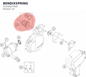 Diagram preview: BENDIXSPRING (55140027000)