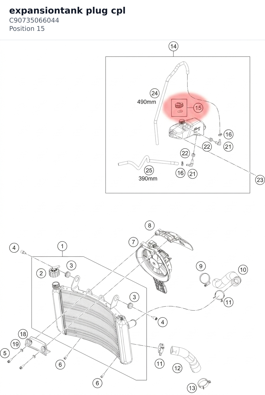 Diagram preview: expansiontank plug cpl (C90735066044)