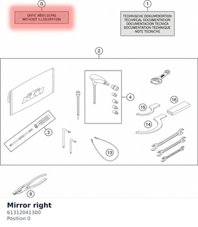 Diagram preview: Mirror right (61312041300)