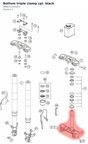 Diagram preview: Bottom triple clamp cpl. black (9060103104433)