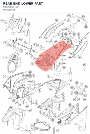 Diagram preview: REAR END LOWER PART (60308019100)