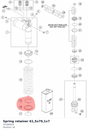 Diagram preview: Spring retainer 61,5x79,1x7 (50180824)