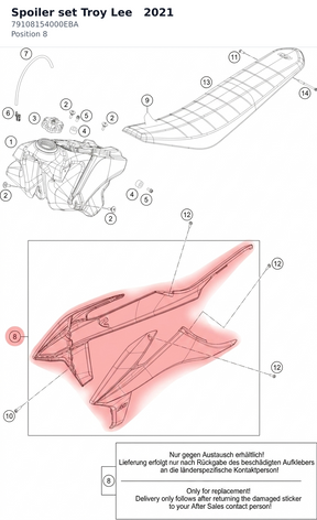 Diagram preview: Spoiler set Troy Lee   2021 (79108154000EBA)