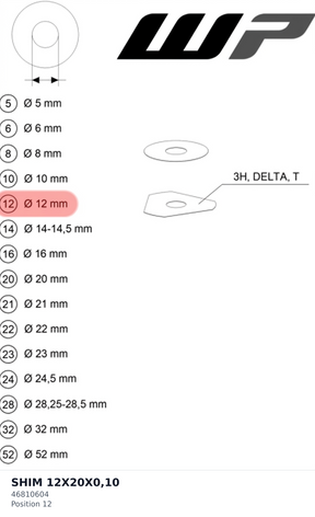 Diagram preview: SHIM 12X20X0,10 (46810604)