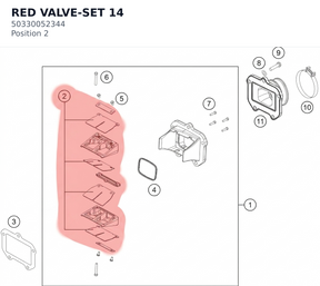 Diagram preview: RED VALVE-SET             14 (50330052344)