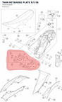 Diagram preview: TANK-RETAINING PLATE R/S    08 (76507028000)