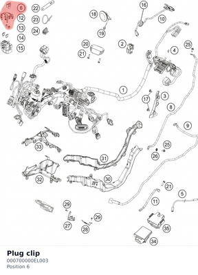 Diagram preview: Plug clip (000700000EL003)
