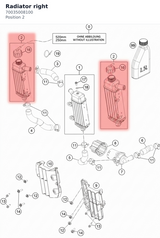 Diagram preview: Radiator right (70035008100)