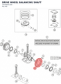 Diagram preview: DRIVE WHEEL BALANCING SHAFT (75030055100)