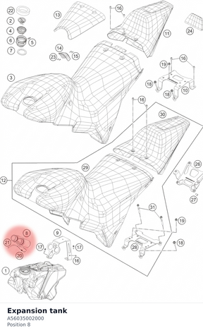 Diagram preview: Expansion tank (A56035002000)