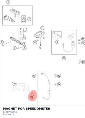 Diagram preview: MAGNET FOR SPEEDOMETER (81314069050)